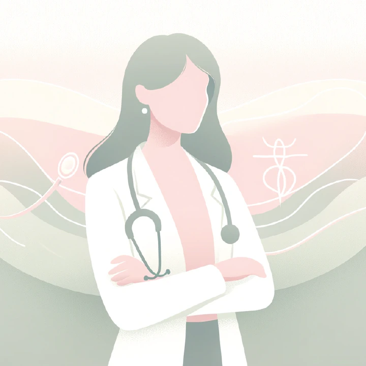 Ilustração médica representando cuidado endocrinológico